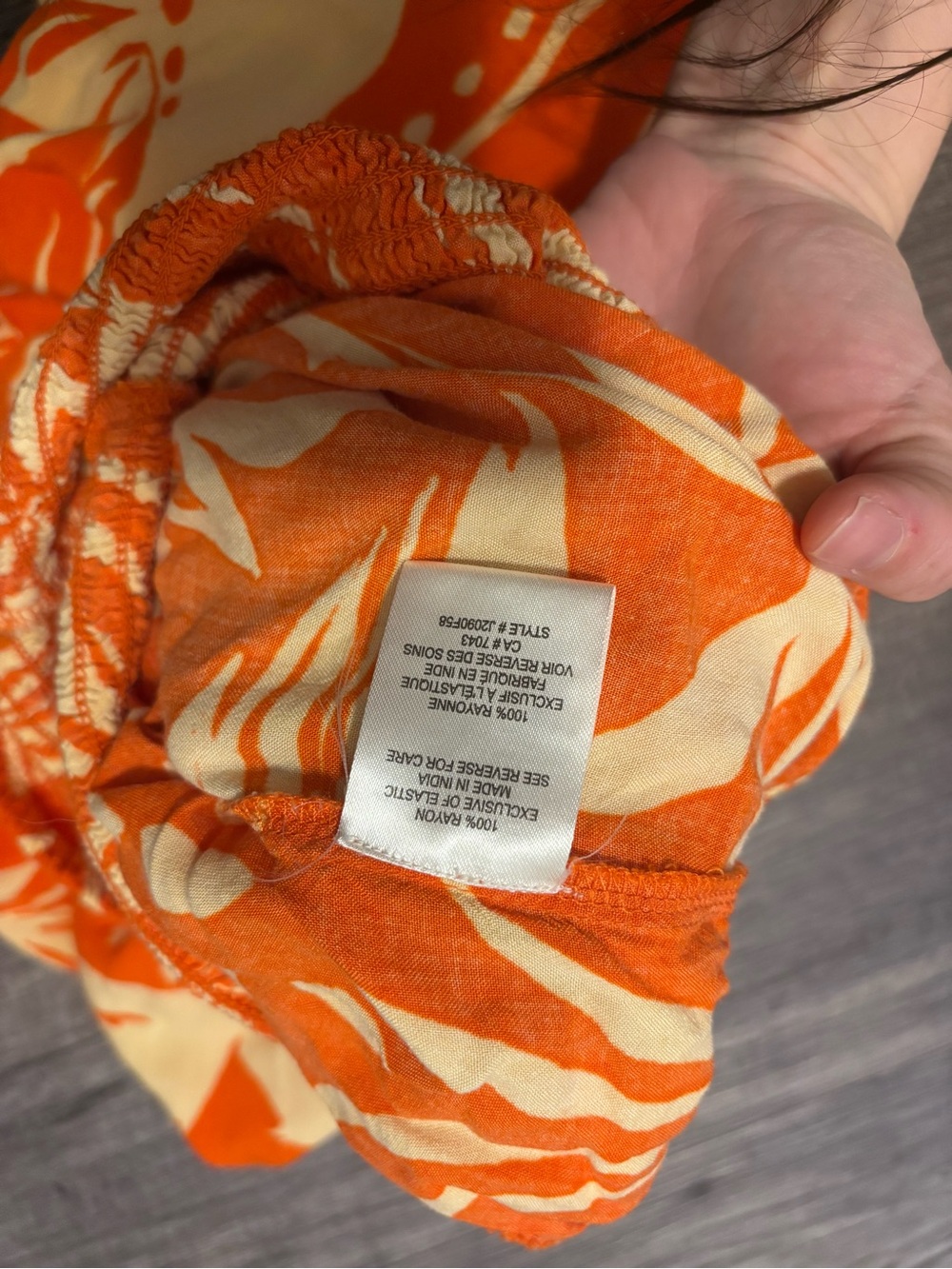 Patrons of Peace Orange Floral Strapless Jumpsuit - Picture 4 of 4